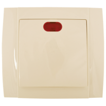 Intrerupator simplu cu led 10A Crem HAKAN